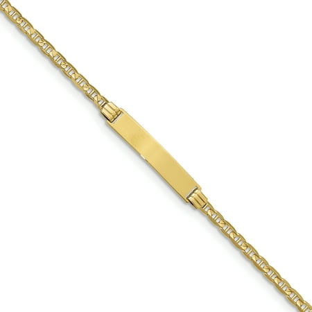 10k Yellow Gold Nautical Anchor Ship Wheel Mariners Link Id Bracelet 8 Inch