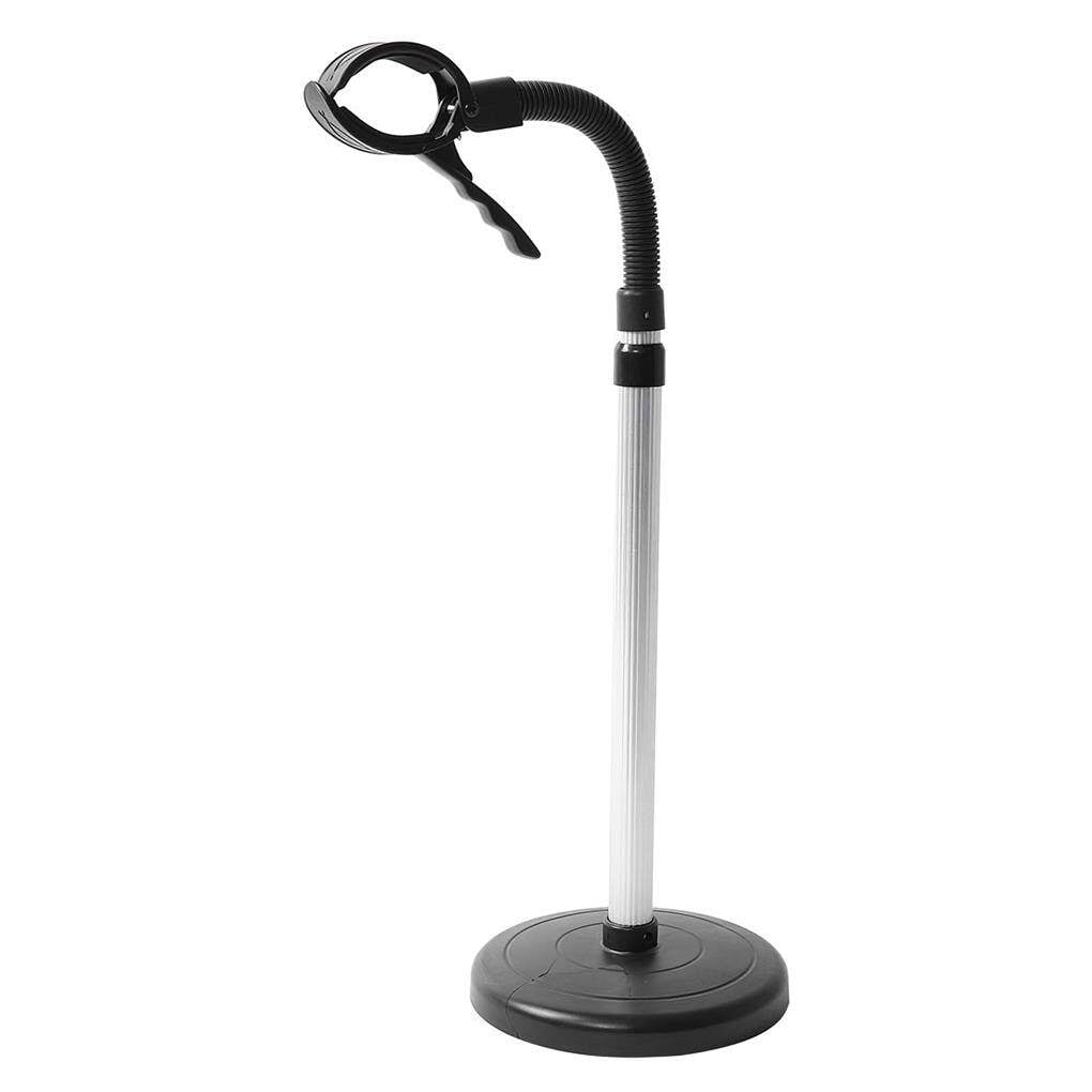 Enqiretly Stainless Steel Hair Dryer Stand Rotary Height Adjustable Punch free Standing Holder for Salon Care Tools Bathroom Home Walmart