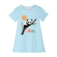 thumbnail image 3 of RXIRUCGD 2025 Vêtements d'Été pour Enfants 3-12 Ans Mode Imprimée Pyjama Rêveur Mi-Mollet Chemise de Nuit, 3 of 3