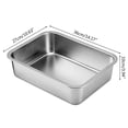 thumbnail image 5 of Zecic Cats Litter Pan for Older Cats Stainless Steel Small Smooth Surface Never Rus, 5 of 8