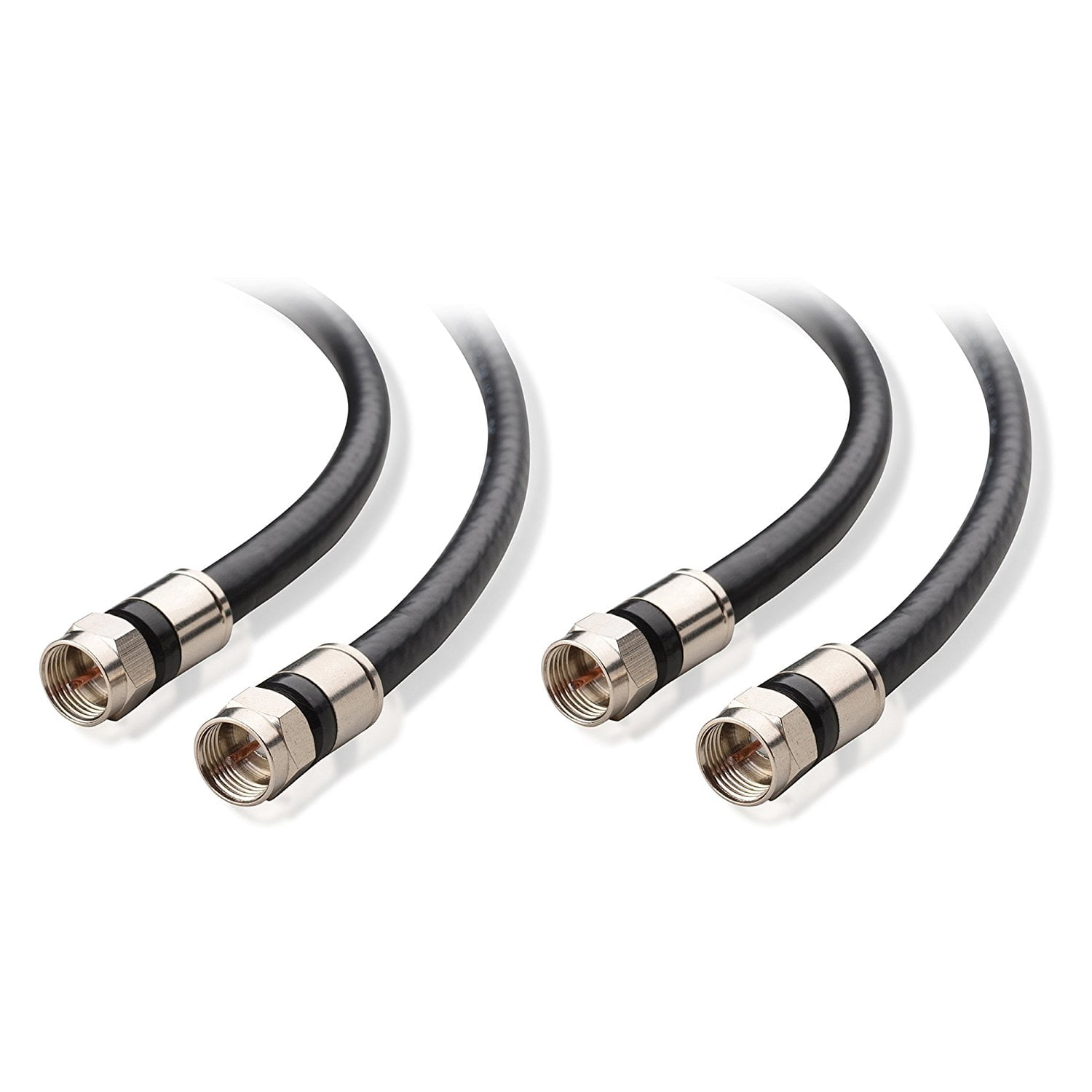 Cable Matters 2Pack CL2 InWall Rated (CM) Quad Shielded Coaxial Cable