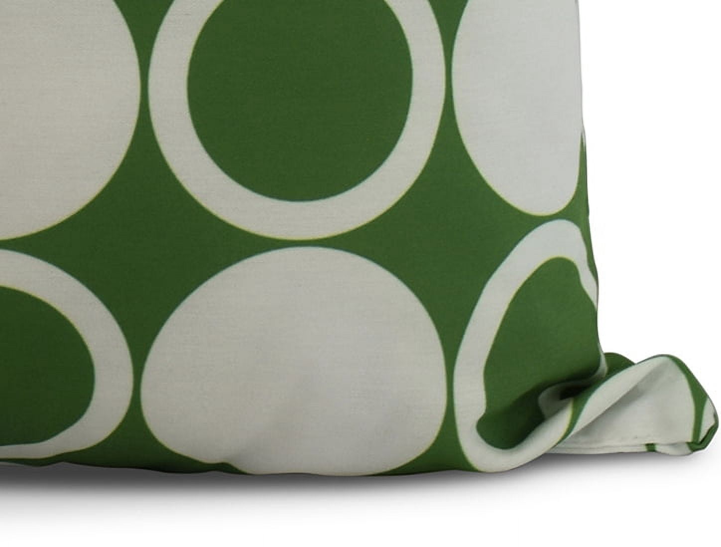 Simply Daisy, 16 x 16Inch, Small Modcircles, Geometric Print Pillow, Green