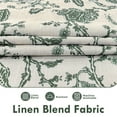 thumbnail image 3 of DriftAway Linen Floral Paisley Loden Green Blackout Curtains for Living Room Bedroom 96 Inch Length 2 Panels Lined Back Tab Rod Pocket Window Drapes Thermal Farmhouse Country Jacobean Curtains, 3 of 8