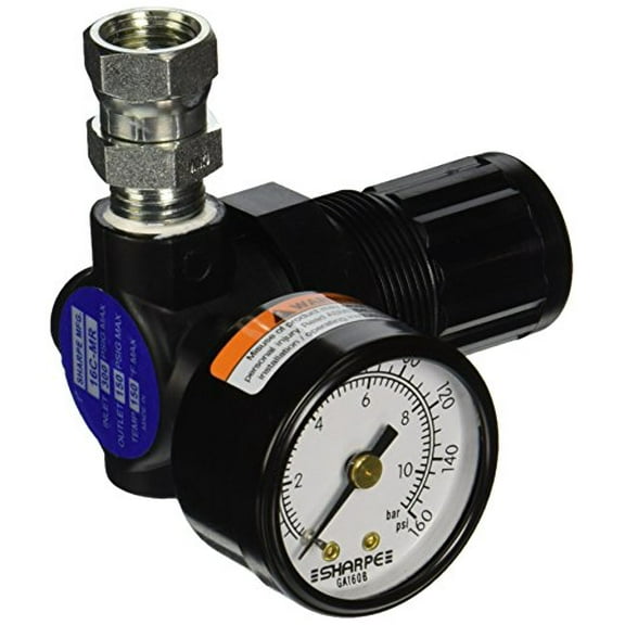 REGULATOR AIR 22CFM MINI GAUGE 0-160PSI