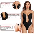 thumbnail image 4 of RV Sujetador moldeador de cuerpo sin espalda para mujer (negro), body de boda invisible sin espalda, sujetador push up sin costuras, ropa interior con correa transparente para vestido de noche de boda, 4 of 5