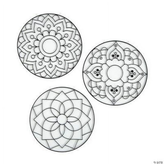 Lotus Flower Jumbo Suncatchers, Birthday, Craft Supplies, 12 Pieces