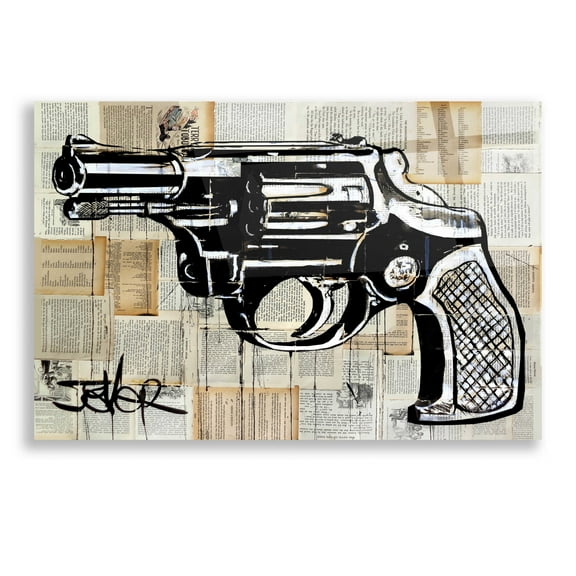 Epic Art 'Saturday Night' by Loui Jover Acrylic Glass Wall Art, 16"x12"