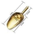 thumbnail image 6 of Gold Ice Scoop, Fashion Ice Cream Scoop, Premium Stainless Steel Cookie Scoop, Dog Food Scoop, Sturdy Flour Scoop, Utility Candy Scoop, Dishwasher Safe (6oz/9 Inch), 6 of 7