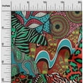 thumbnail image 2 of oneOone Viscose Jersey Orange Fabric Abstracts Fabric For Sewing Printed Craft Fabric By The Yard 60 Inch Wide, 2 of 5