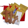 thumbnail image 3 of Holy Land Market Three Olive Wood Comfort Handheld Crosses with Velvet Bags & Lord's Prayer Cards - Set of Three Sizes, 3 of 3