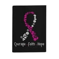 thumbnail image 2 of Breast Cancer Blanket Warm Hugs Healing Blanket Sympathy Inspirational Blanket Breast Cancer Survivor Gifts for Women Multifunctional Blanket Suitable for All Seasons (130x150cm), 2 of 9