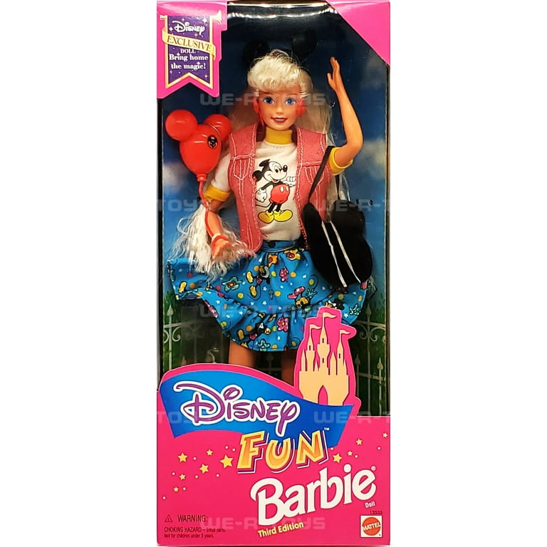Disney Fun Barbie Doll Third Edition Disney World Exclusive