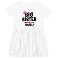 thumbnail image 3 of Inktastic Big Sister Finally with Bow and Arrow Girls Toddler Dress, 3 of 5