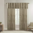 thumbnail image 5 of Madison Park Andora Transitional Polyester Fabric Lined Window Panel in Tan, 5 of 11