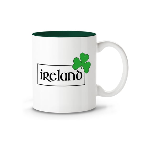St Patrick's Day Green Coffee Mug 11oz Lucky Irish Ceramic Tea Cup Paddys 2021 Ireland Patriotic Gifts