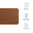 thumbnail image 4 of Modway Sparta Weave Tête de Lit Murale Simple en Cuir Végane Brun Naturel, 4 of 8