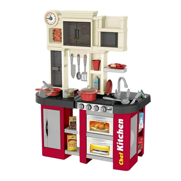 PINGÜE® Set a escala cocina de juguete con luces y sonidos y más