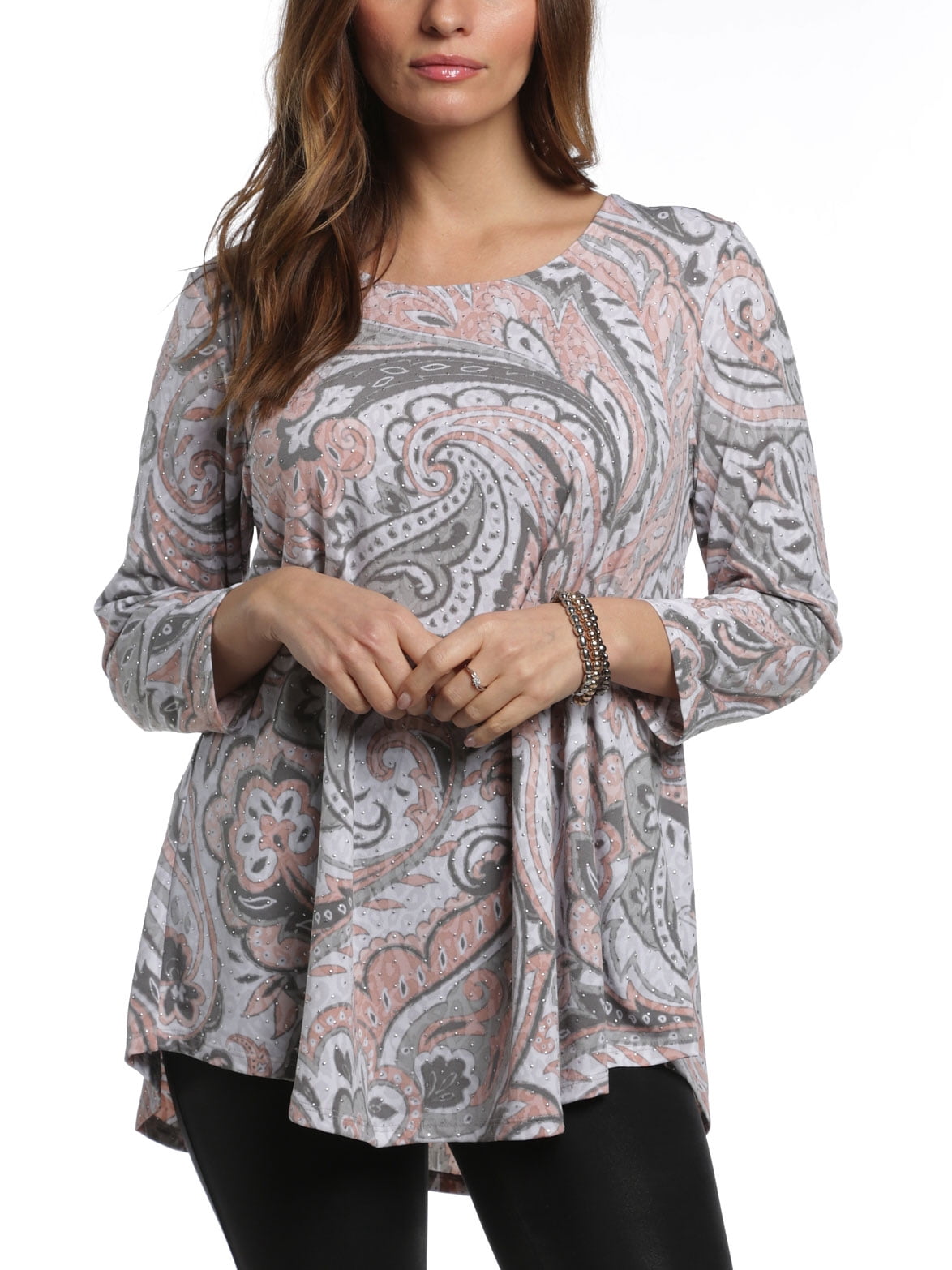 Ruby Rd. - Ruby Rd. Women's Must Haves I Scoop Neck Wild Paisley Top