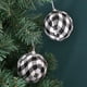 thumbnail image 4 of 2 Adornos de bolas a cuadros, decoración navideña, bolas envueltas en tela, vacaciones de Navidad para decoración del hogar, 4 of 5