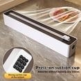 thumbnail image 2 of JUNZHIDAO Refillable Wrap Dispenser with Slide Cutter Food Cling Wrap Film Cutter (Black), 2 of 7