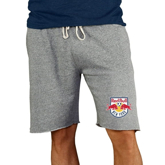 Men's Concepts Sport Gray New York Red Bulls Mainstream Terry Tri-Blend Shorts