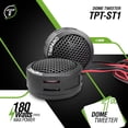 thumbnail image 2 of Timpano TPT-ST1 Tweeter de cúpula de 1 pulgada, juego de tweeters para audio de automóvil, tweeters de montaje en superficie o en ángulo, 4 ohmios, cúpula suave, Tweeter de potencia máxima de 150 vati, 2 of 5