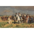 thumbnail image 2 of Wilhelm Velten 18x13 Black Ornate Wood Framed Double Matted Museum Art Print Titled - Encounter on the Country Road (Approx. 1880-1920), 2 of 5