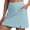 Light Blue, variant on Qiopertar Women's Tennis Skirts with Pockets Elastic Waist Skorts for Running Yoga Gym Sports Casual Loose Fit Mesh Shorts Built In, Black L