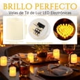 thumbnail image 4 of Velas LED Sin llama 50Pcs, Velas de Té de Luz LED Electrónicas,Velas Electricas Decorativas para Halloween, Navideñas Decoración, Año Nuevo Decoración y Otras fiestasdecorar, 4 of 7