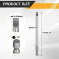 thumbnail image 2 of Uxcell 10pcs SL6 Slotted Screwdriver Bits 6mm Slotted Tip 1/4" Hex Shank 100mm (4") Long Magnetic Flat Head S2 Steel Screw Driver Drill Bits Industrial Power Screwdriver Bit, 2 of 7