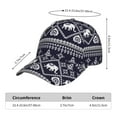 thumbnail image 2 of Haiem elephants Pattern Baseball Cap Dad Hat Cotton Soft Adjustable Fashion Hats for Men Women Unisex Style Headwear, 2 of 6