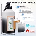 thumbnail image 2 of 1 Gallon Insulated Water Jug - Keep Cold-48H & Hot-24H, Gallon Water Bottle with Straw & Spout Lid, Paracord Handle, Leakproof Reusable Canteen for Hiking Camping, 2 of 9