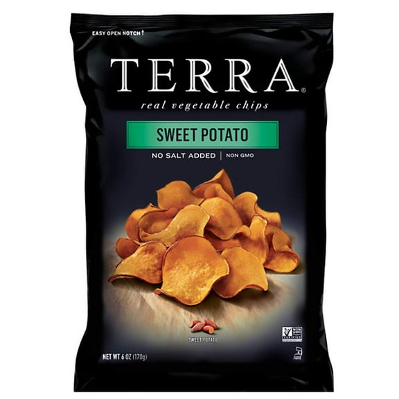 Terra Real Vegetable Chips No Salt Added Sweet Potato 6 oz Pack of 3