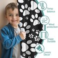 thumbnail image 3 of Blackout Kids Curtains,Black Paw Childrens Insulated Curtains Set Of 2,Bedroom Essentials,Toddler Room Decor 42"x54"(106x137cm), 3 of 4