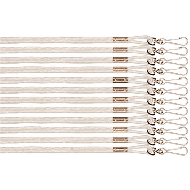 Heavy Nylon Lanyard, White