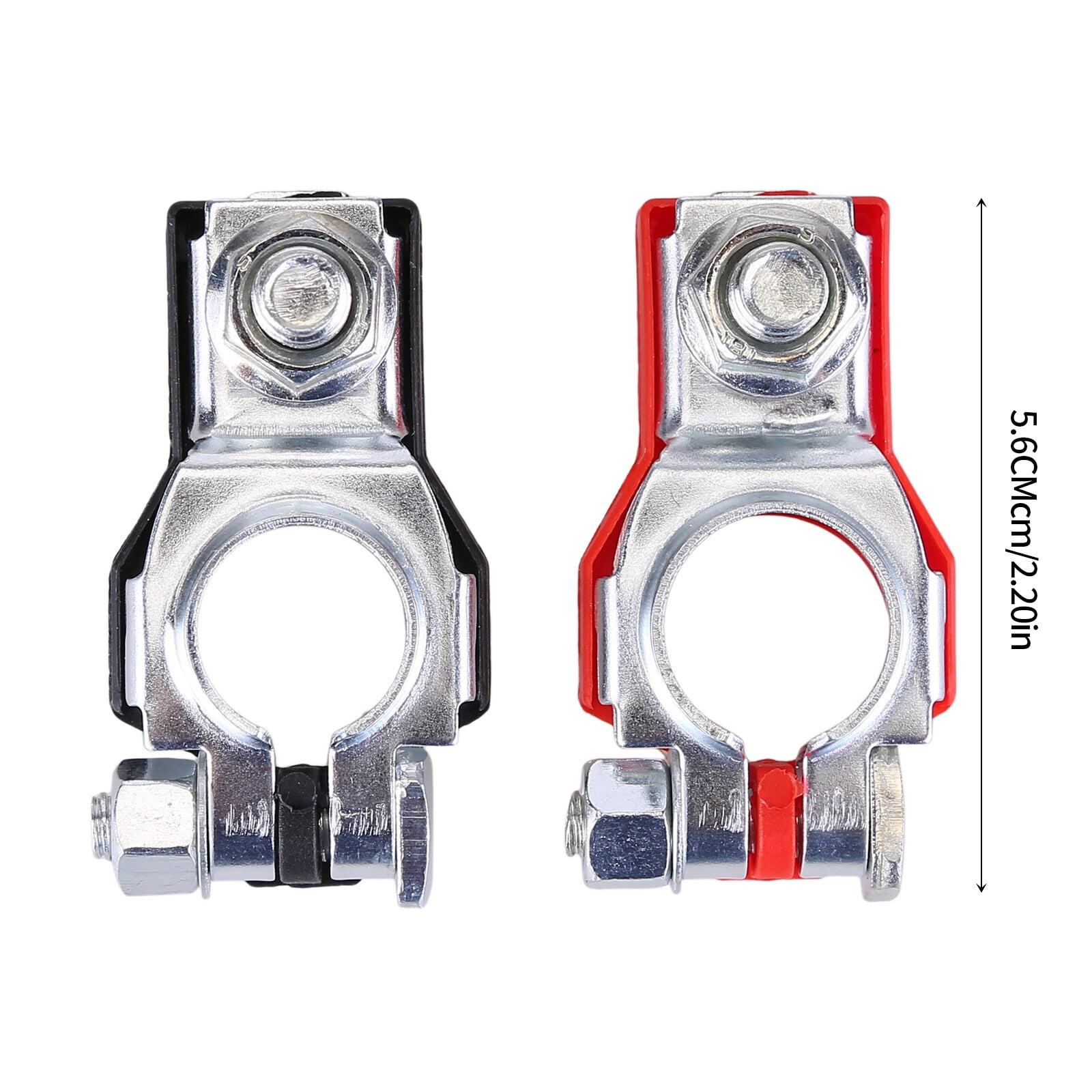 Gsuatey 2pcs Car Battery Terminal Connectors Universal Car Battery Terminal Clamp Clip