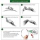 thumbnail image 2 of Hose Clamp Steel Worm Clamp,with Tie Downs,304 Stainless Steel Clamps Screw Adjustable(9pcs,34.5 Feet), 2 of 5