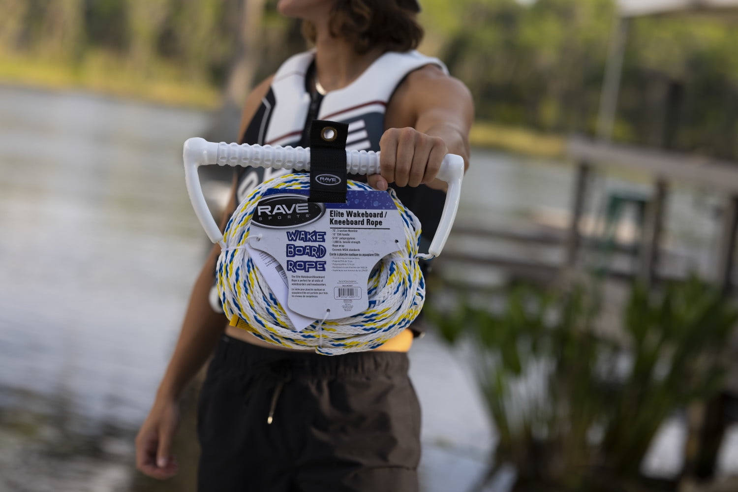 RAVE 3-Section Wakeboard/Kneeboard Rope(70-feet)　並行輸入品 Rave - Radial Kneeboard | LePier Shoreline \u0026 Outdoors
