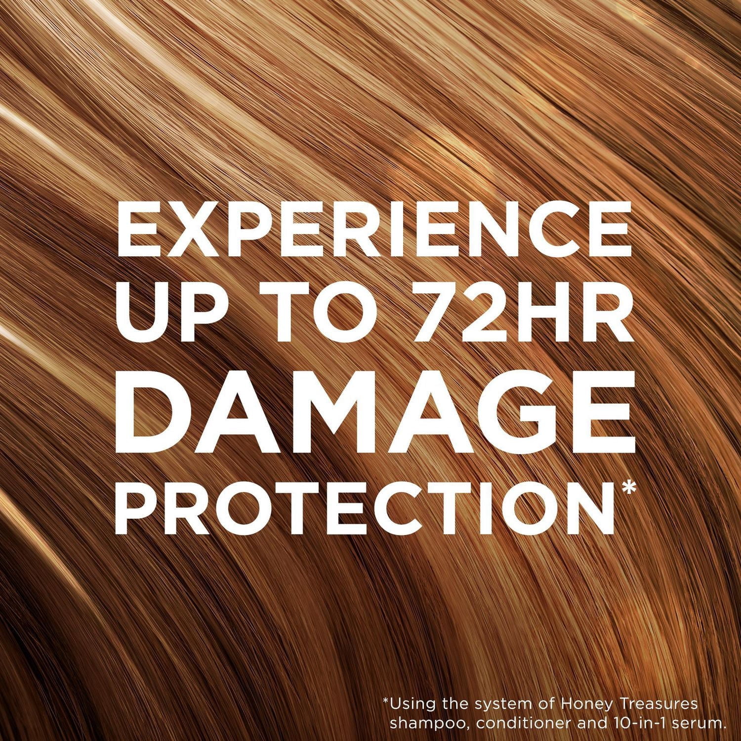 Garnier Whole Blends Revitalisant sans sulfate, pour cheveux abîmés, jusqu'à 72 heures de soins en profondeur, Honey Treasures, 355 ml