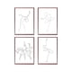 thumbnail image 3 of Impresión abstracta de bailarina, dibujo corporal de una línea, pintura en lienzo, obra de arte en blanco y negro, imagen de baile, póster, decoración de pared para habitación de niña, 3 of 5
