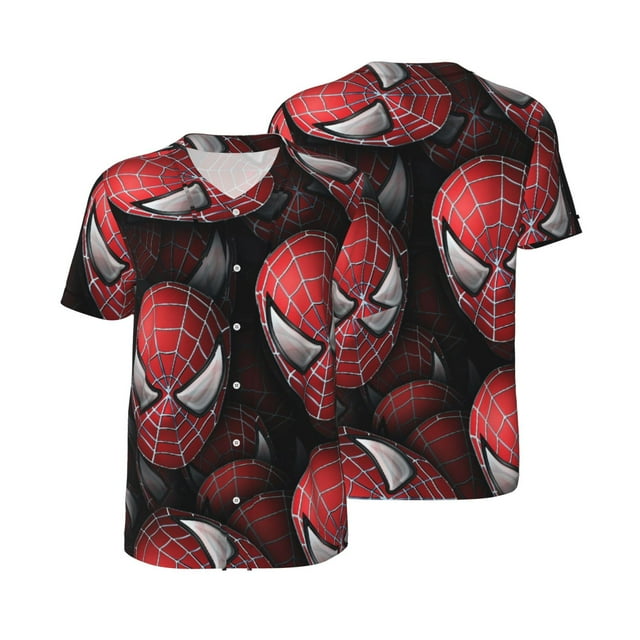 Spider-Man Men's Short Sleeve Baseball T-Shirt