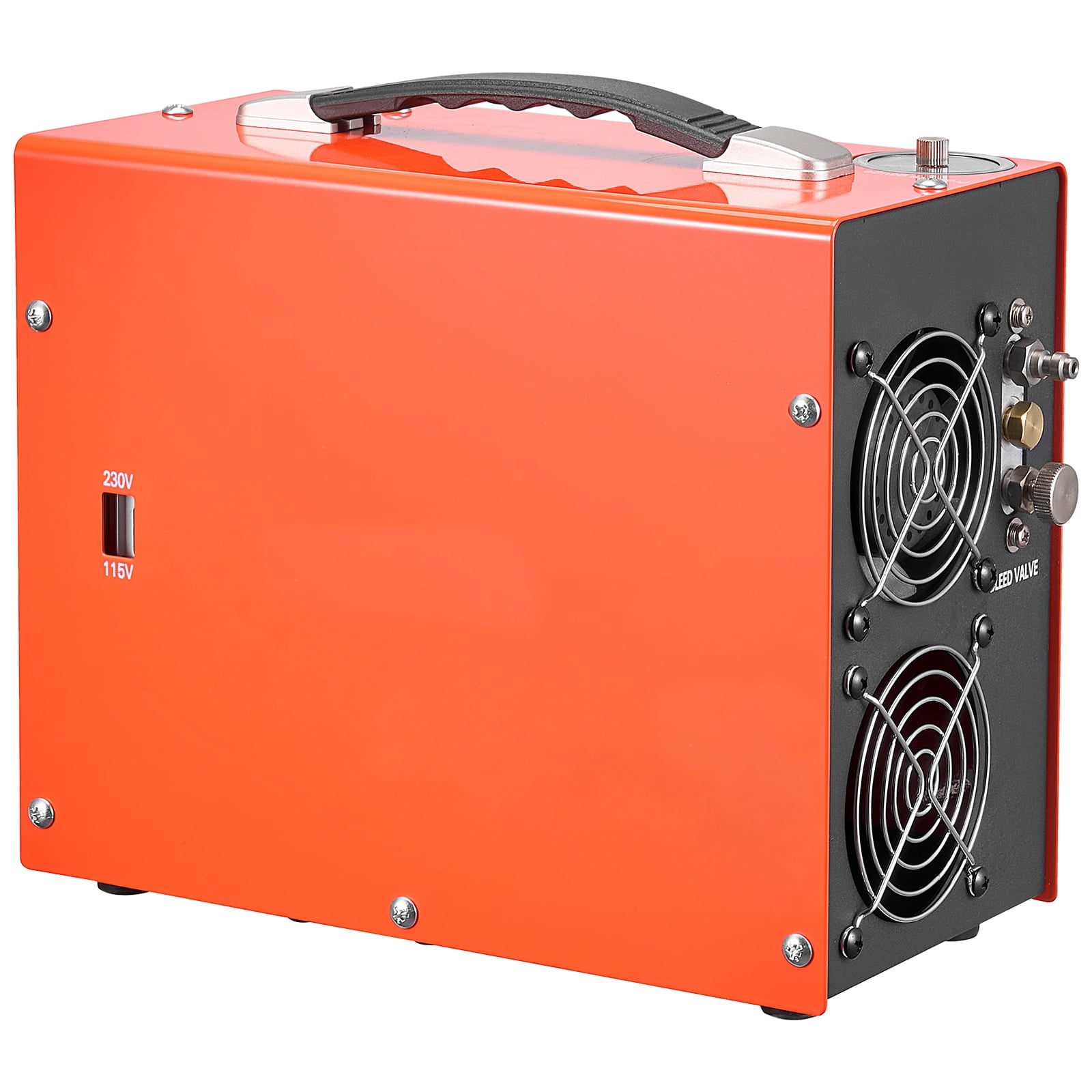 KFFKFF Portable PCP Air Compressor 4500PSI with Built-in Converter, Auto Stop Function, 350W DC12V/AC120V for Air Rifles and Scuba Tanks