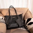 thumbnail image 2 of Bolso de mano Montana West Monederos de cuero grandes para mujer MWC-028BK, 2 of 6