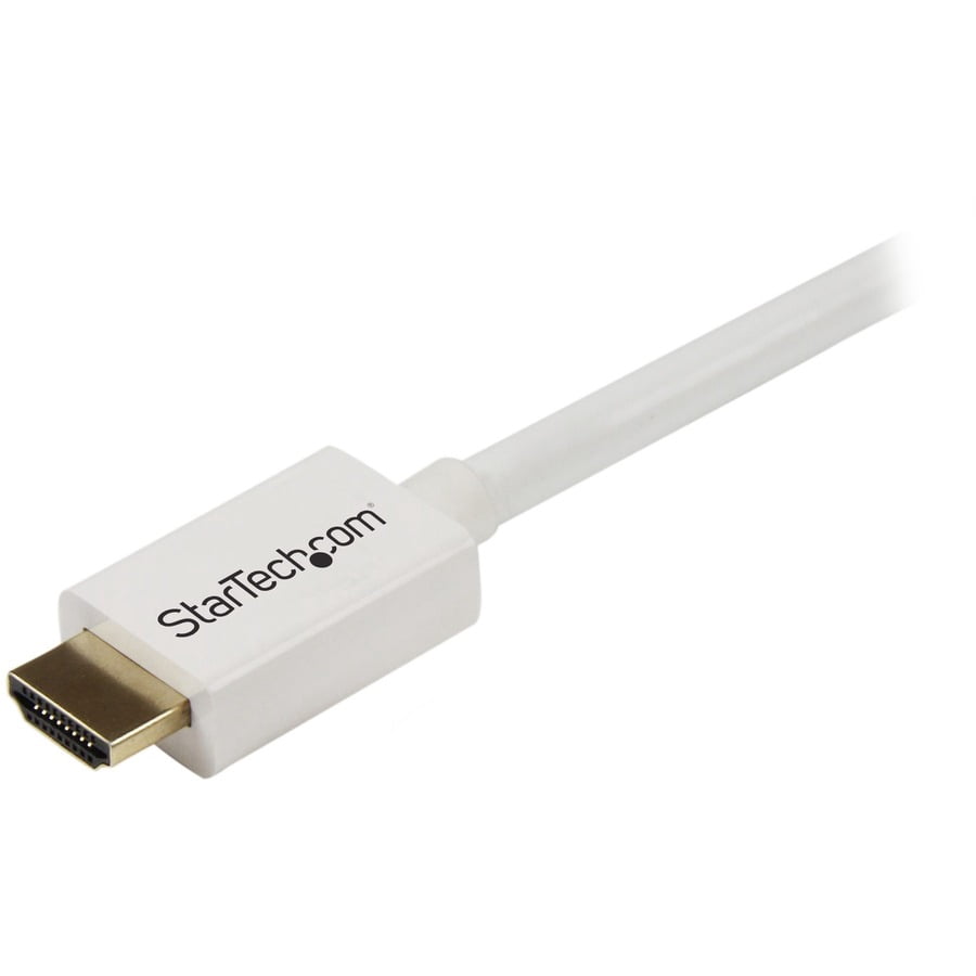 Startech.com 7m 23 Ft White Cl3 In-wall High Speed Hdmi Cable - Ultra Hd 4k X 2k Hdmi Cable - Hdmi To Hdmi M/m - Audio/video, Gold-plated (hd3mm7mw) - Hdmi Cable - Hdmi Male To Hdmi Male - 23 Ft -