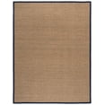 thumbnail image 3 of SAFAVIEH Natural Fiber Arbor Bordered Area Rug, Natural/Navy Blue, 9' x 12' - Large - Coastal Design, Natural & Navy Blue, Seagrass, Ideal for Entryway, Kitchen, Living Room, Office, 3 of 12