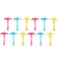 thumbnail image 1 of Paquete de 12 vasos de plástico de árbol de con para fiestas infantiles de Luau hawaiano - Suministros para fiestas temáticas de Yuyangstore Copas de paja de palmera, 1 of 8