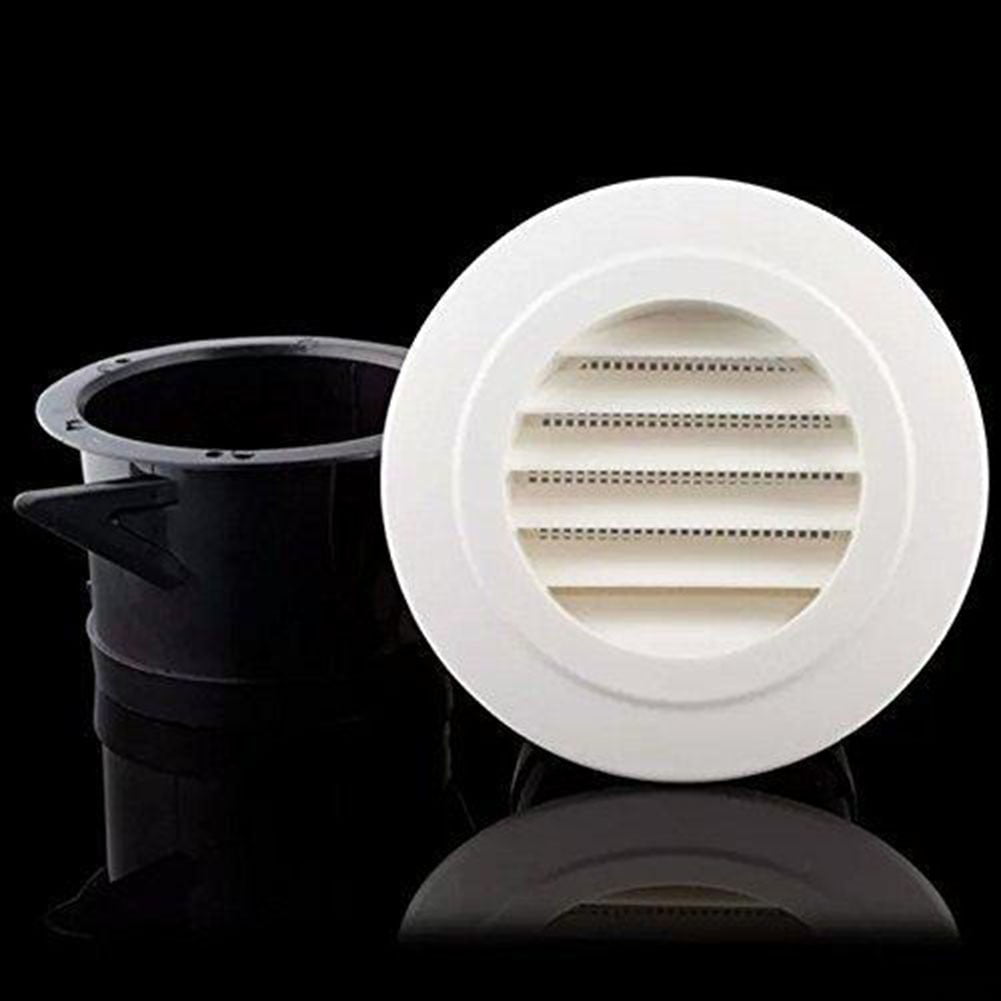 Circle Air Vent Grill Cover Round Ducting Ventilation Fly Net Wall Ceiling 4" 5"
