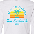 thumbnail image 4 of Inktastic Summer Enjoy the Sunshine Fort Lauderdale Florida in Blue Long Sleeve Youth T-Shirt, 4 of 5
