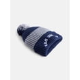 thumbnail image 2 of No Boundaries Women's Game Day Beanie Hat, Navy, 2 of 3