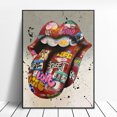 thumbnail image 3 of Póster de arte de pared con gestos de grafiti callejero, mural pop abstracto, decoración moderna para el hogar, pinturas en lienzo, imágenes, impresiones, decoración de la habitación, 3 of 5